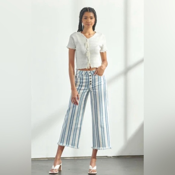 KanCan The Bettea High Waist Striped Jeans - Picture 3 of 16